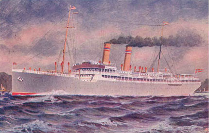 пароход SS Kristianinafjord